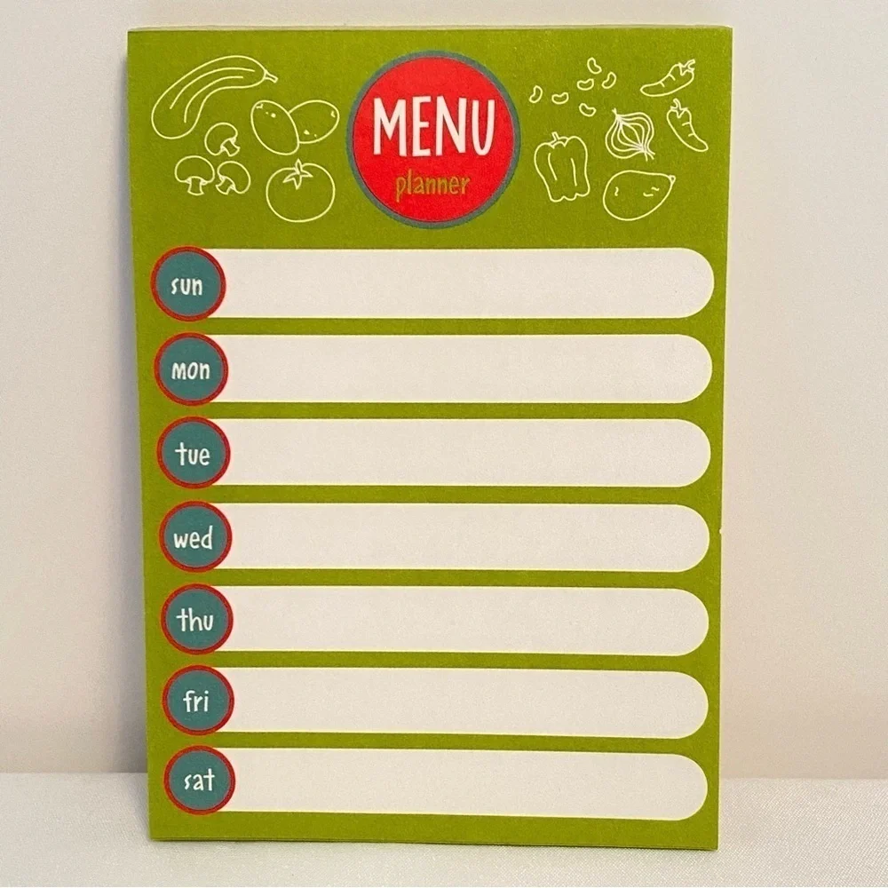 Day Of The Week List Pad/ Weekly Menu Planner/ Do Not Forget Door Hanger Pad